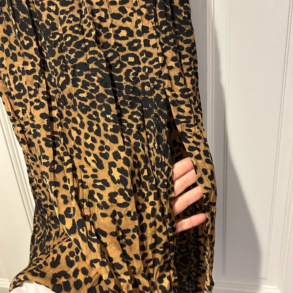 Leopard Print Midi Skirt - S - Picture 3 of 3